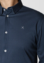 Load image into Gallery viewer, Clean Cut Copenhagen Clean Formal AOP Shirt Navy
