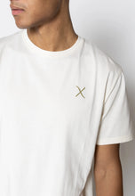 Load image into Gallery viewer, Clean Cut Copenhagen Cross Logo Tee Ecru
