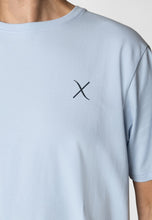Load image into Gallery viewer, Clean Cut Copenhagen Cross Logo Tee Blue
