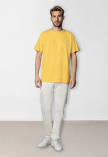Load image into Gallery viewer, Clean Cut Copenhagen Cross Logo Tee Yellow
