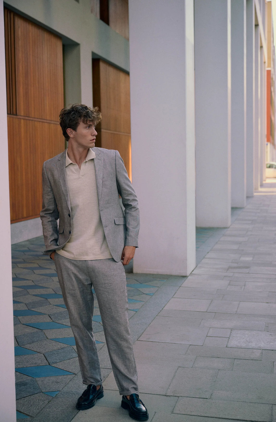 Clean Cut Copenhagen Roman Linen Blazer Khaki
