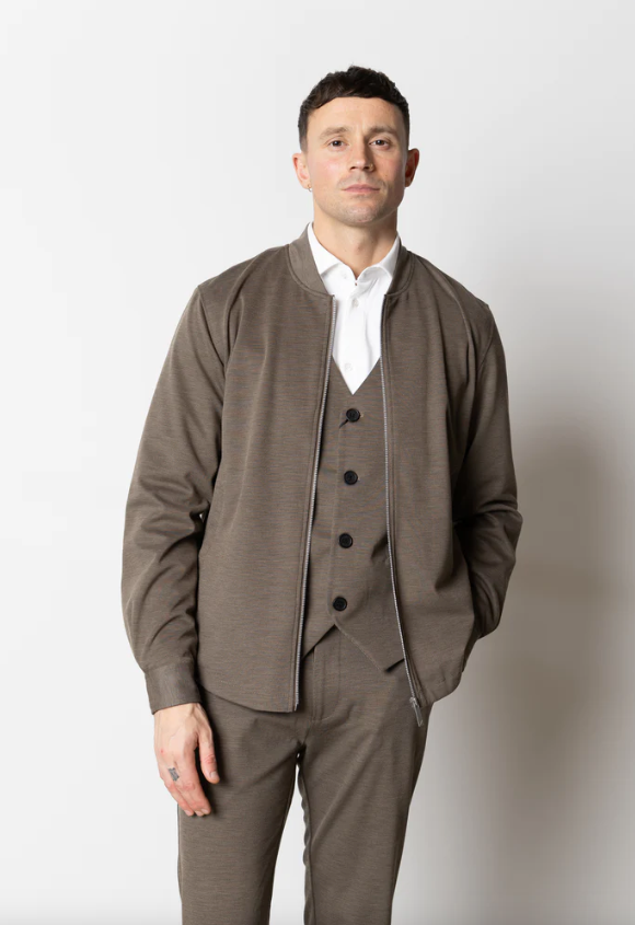 Clean Cut Copenhagen Brendon Jersey Jacket Khaki