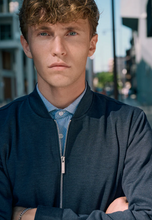 Load image into Gallery viewer, Clean Cut Copenhagen Brendon Jersey Zip Jacket Navy
