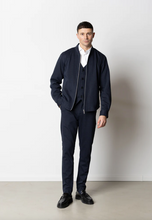 Load image into Gallery viewer, Clean Cut Copenhagen Brendon Jersey Zip Jacket Navy
