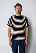 Load image into Gallery viewer, Clean Cut Copenhagen Thomas Knit Navy Stripe
